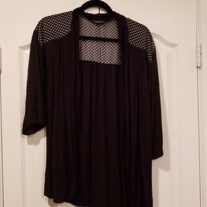 Black & polka dot cardigan
